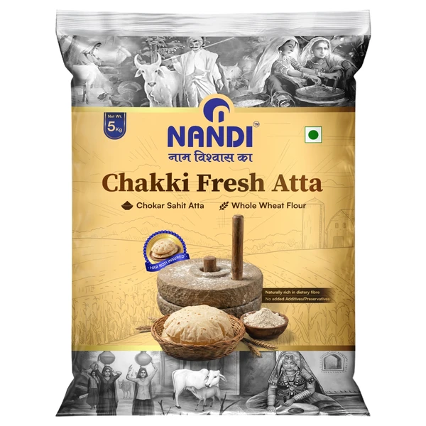 Nandi Chakki Fresh Atta - New Gold Pack